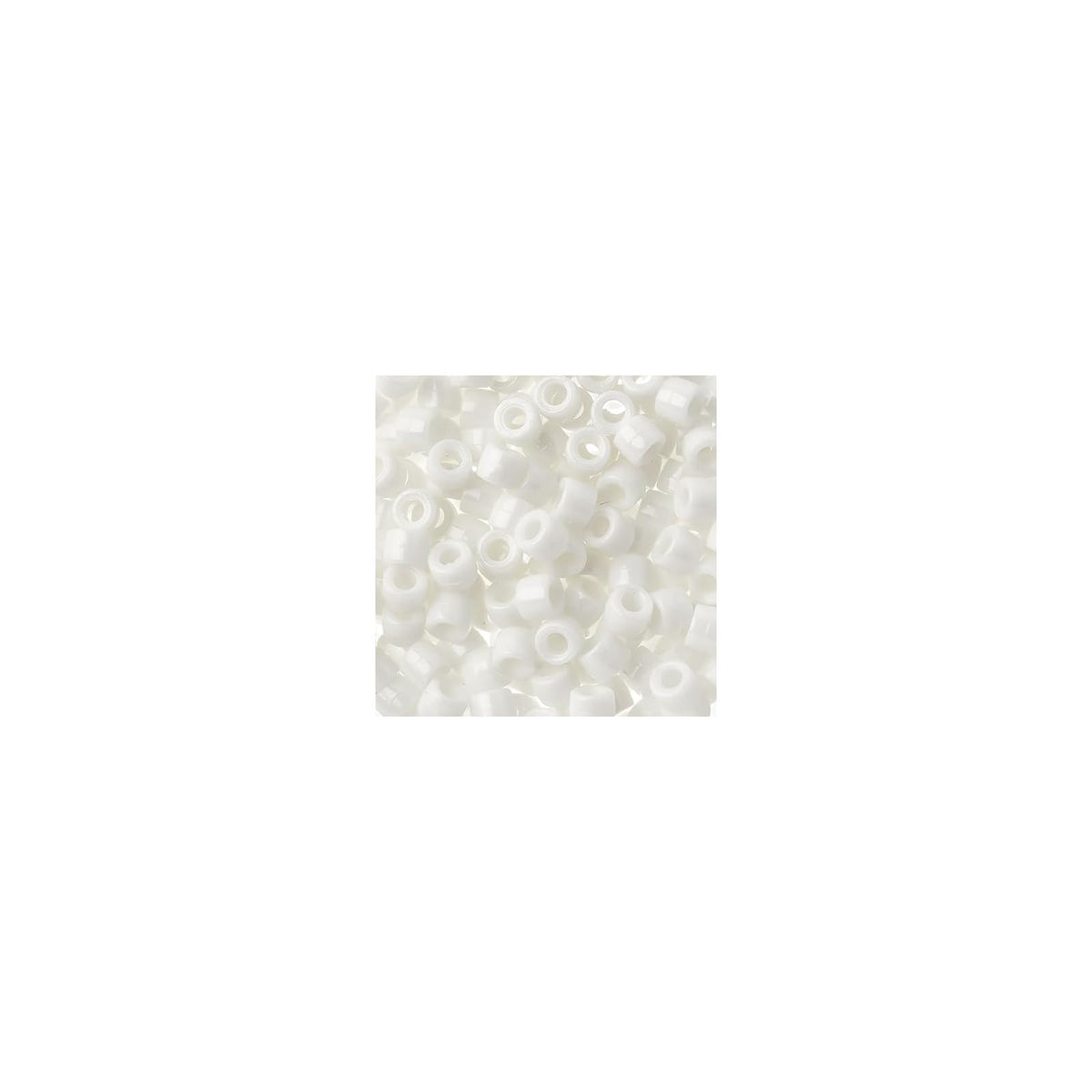 John Bead Craft Bead, 6mm, Opaque White