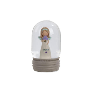 Blossom Bucket Snow Globe, Clear, Classic
