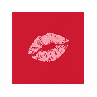 Harman Disposable Napkin, 5 inches x 5 inches, Red