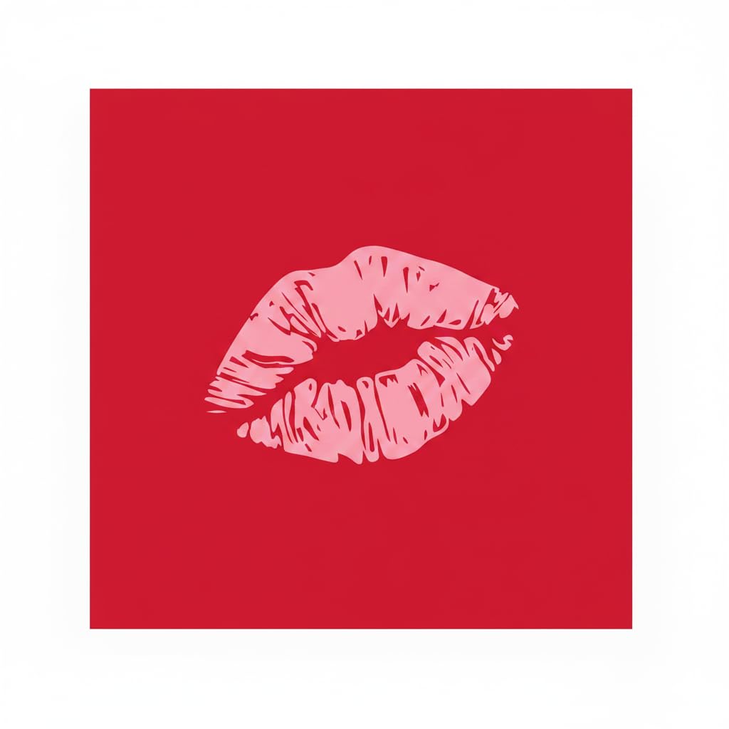 Harman Disposable Napkin, 5 inches x 5 inches, Red