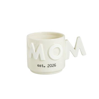 Mud Pie Drinking Cup, 14 Ounces, White