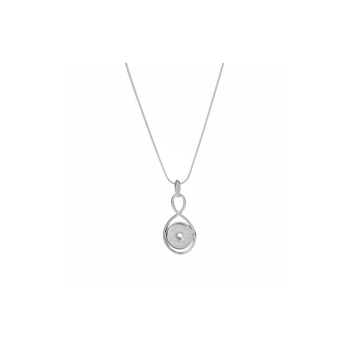 Ginger Snaps Necklace, 18-21 inches, Silver