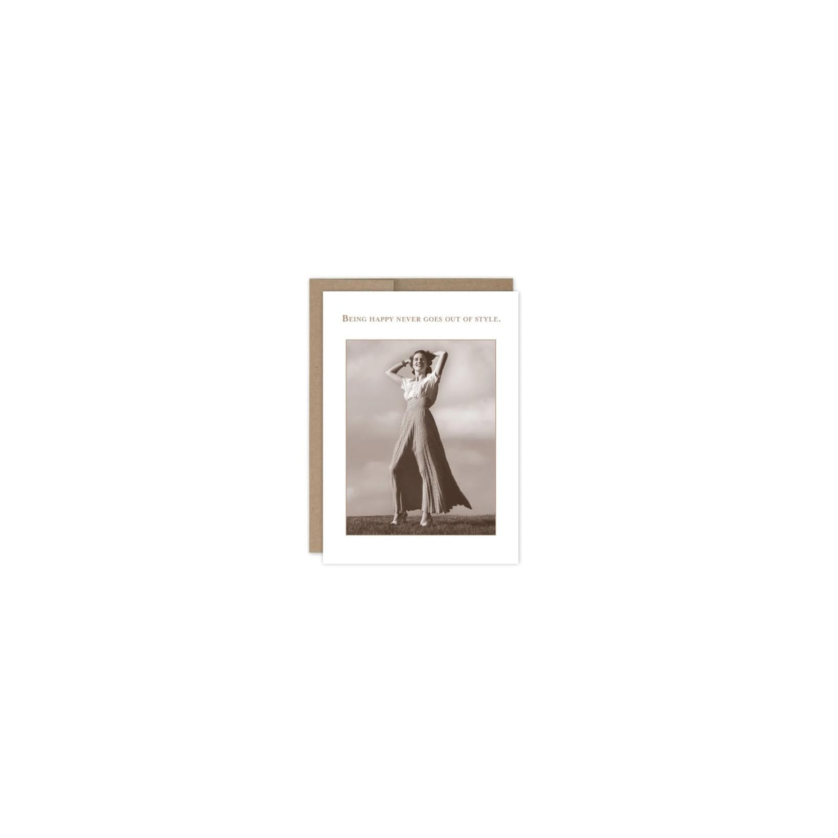 Shannon Martin Design Greeting Card, 4.5 x 6.25 inches, Rich Copper and Sepia To