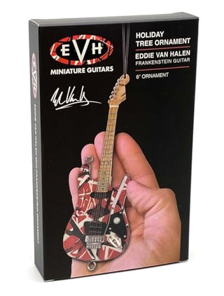 EVH Holiday Tree Frankenstein Mini Guitar Ornament, 6-inches, Multicolor