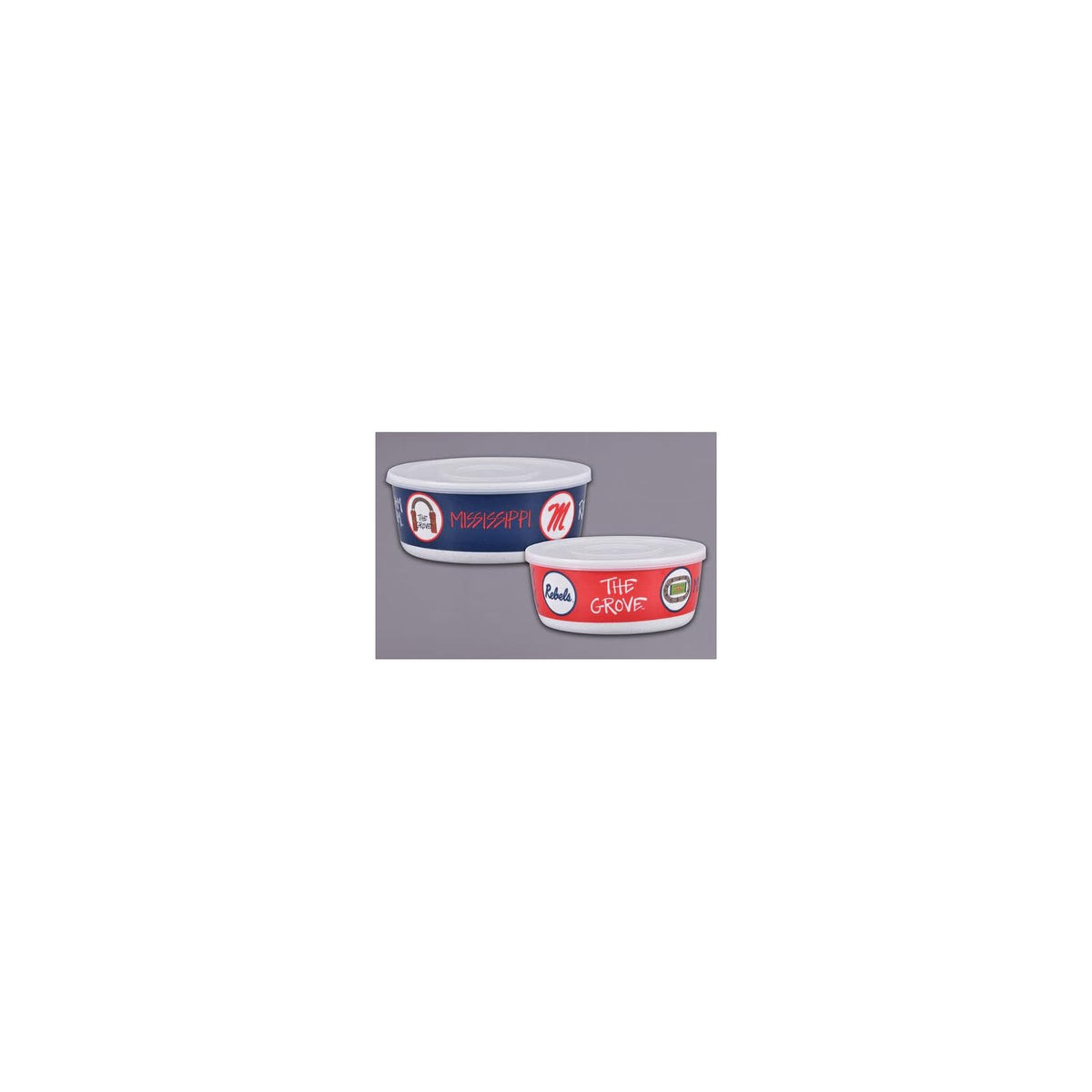 Magnolia Lane Food Storage Container, Red and Blue, Classic