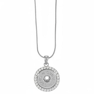 TGB Brands Ginger Snaps Bling Necklace | Interchangeable, Customizable & Adjustable Snap Jewelry Collection | Button Charms for Necklaces, Bracelets & Rings | Standard Size | SN90-41