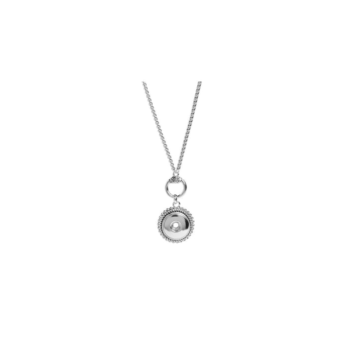 Ginger Snaps Necklace, 40 inches, Silver