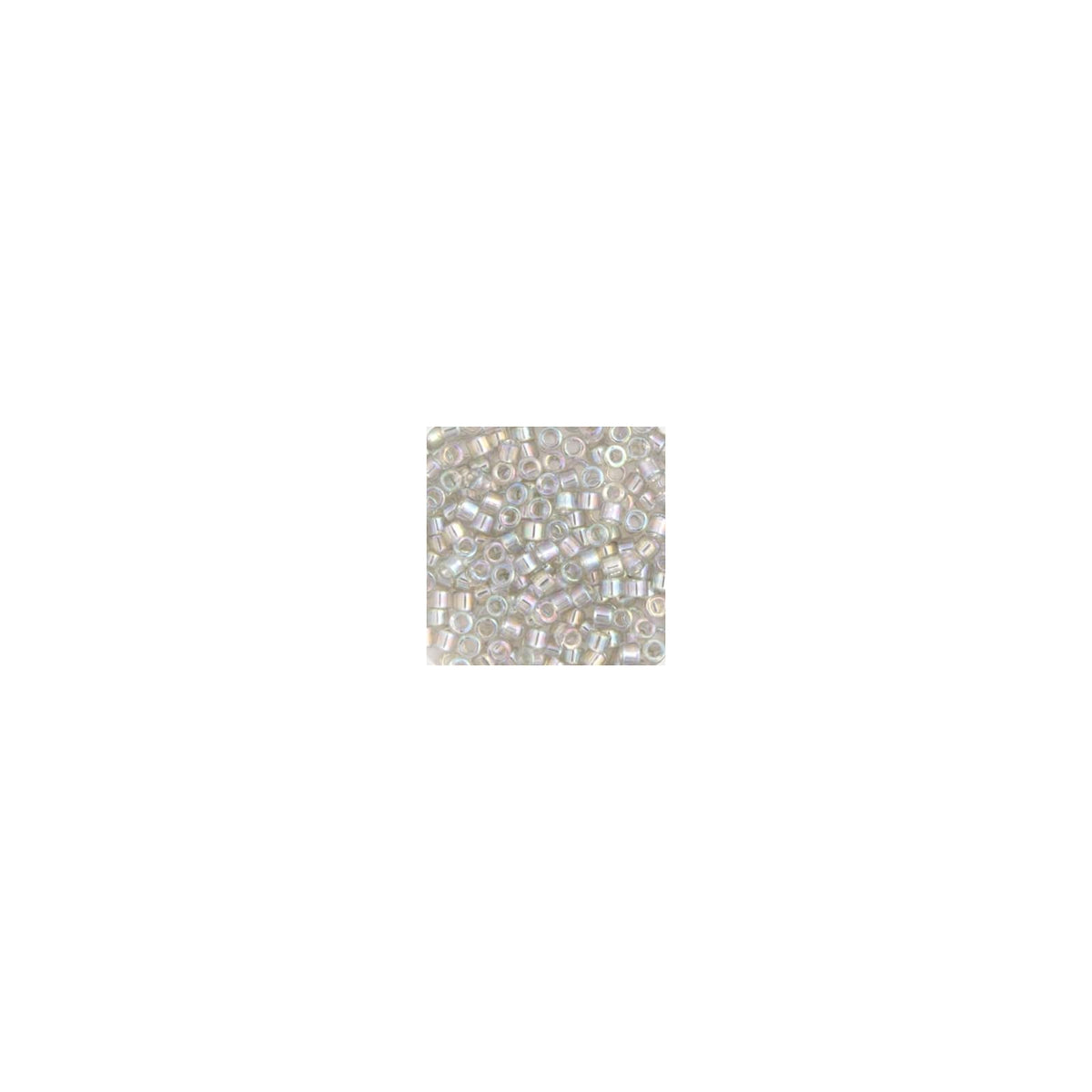 John Bead Craft Bead, Size: 11, Grey Mist Transparent AB
