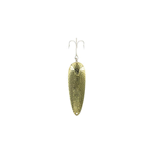 Dardevle Fishing Hook, 3/16 oz. - 1 3/8" x 5/8", Hammered Brass