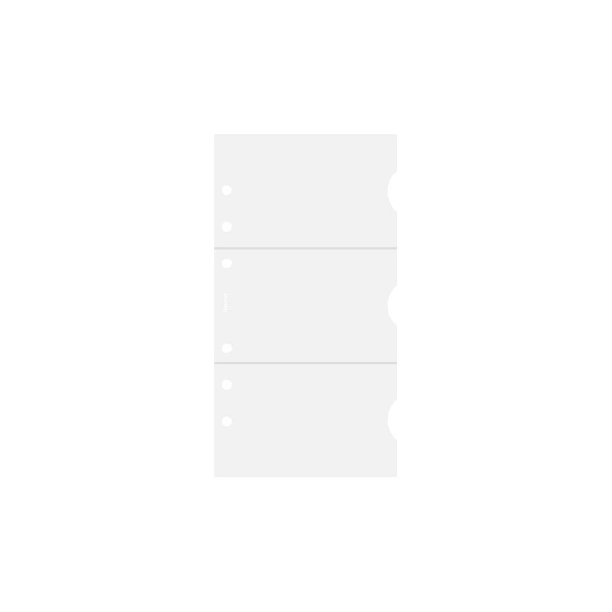 Filofax Card Document Sleeve, 3 credit cards per sheet, Clear