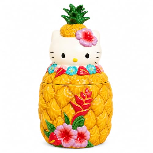 Blue Sky Clayworks Hello Kitty Pineapple Cookie Jar, 11-inch Height, Kitchen Accessories