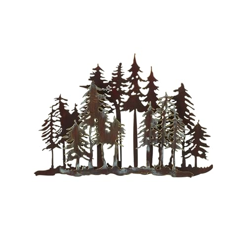 Ganz 154549 Metal Small Layered Forest Wall Decor, 17 in Width