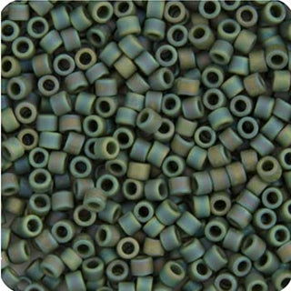 John Bead Craft Bead, Size: 11, Green Avocado Opaque AB Matte
