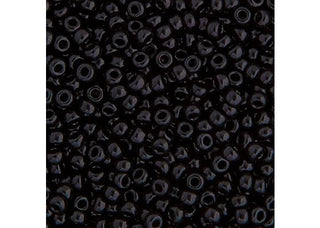 Miyuki Japanese Glass Seed Beads 22gms 11/0 in Black Opaque