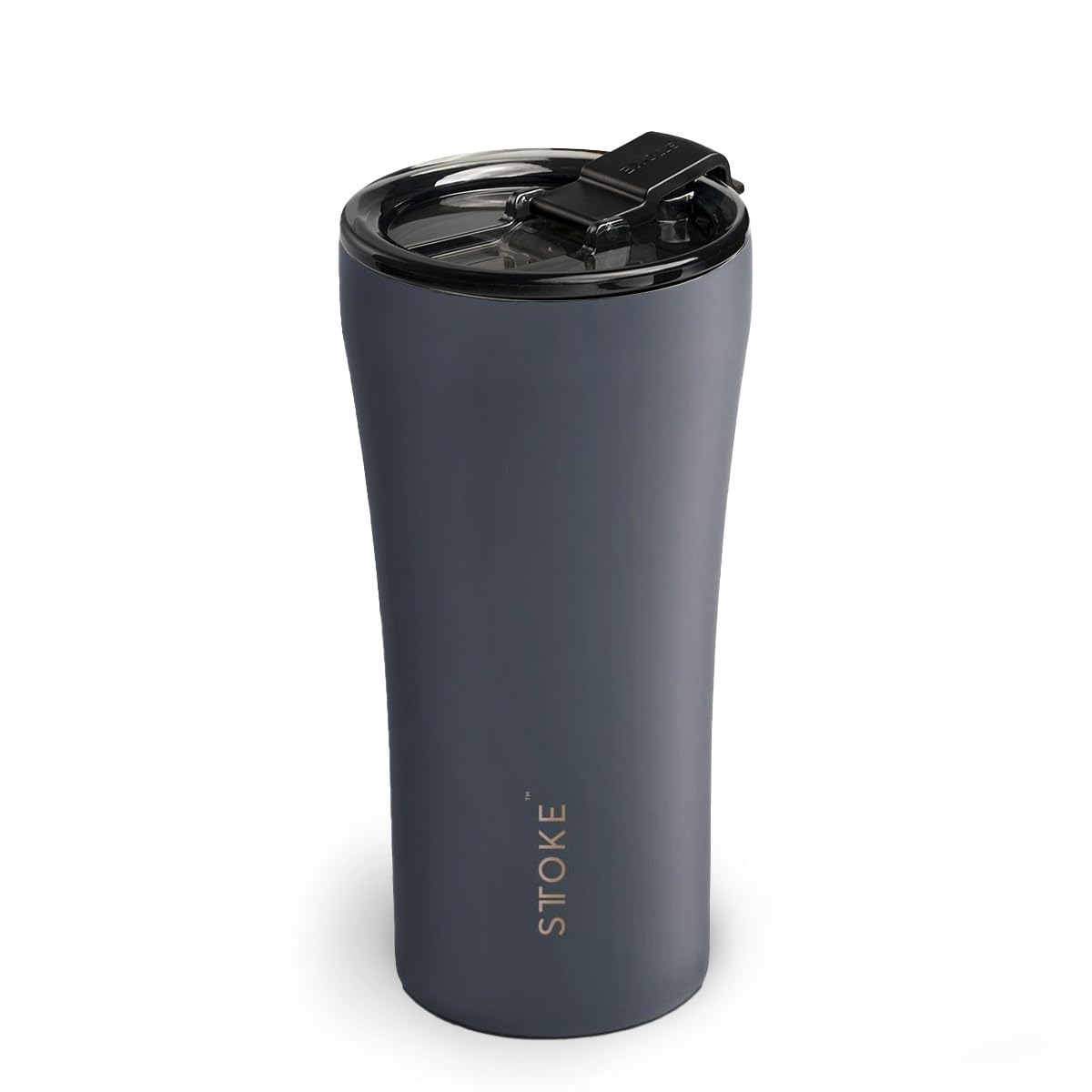 Sttoke Leakproof Ceramic Reusable Coffee Cup 16 Oz - Slated Grey