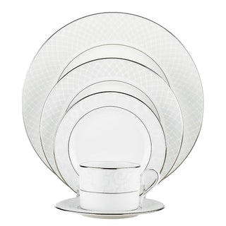 Lenox Venetian Lace 5 Piece Place Setting, 5-Piece Place Setting, Lenox Venetian Lace Fine Dinnerware,White