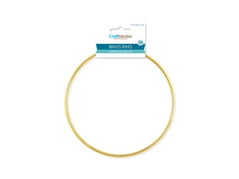Craft Medley Craft Hoop Frame, 12", Gold