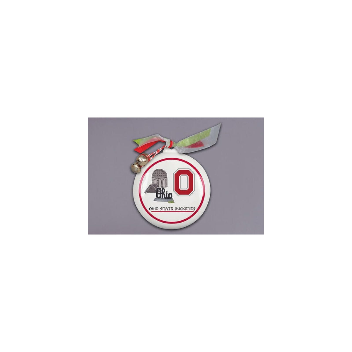 Magnolia Lane Hanging Ornament, Scarlet and Gray, Business