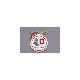 Magnolia Lane Hanging Ornament, Scarlet and Gray, Business