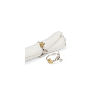 Abbott Collection Napkin Holder, 2 Inches, Nickelplated/Gold