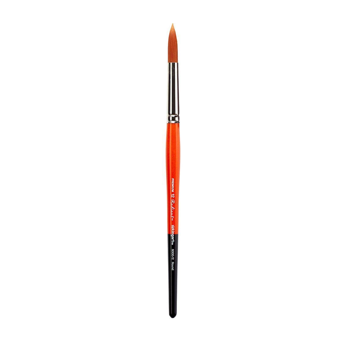 KINGART Paint Brush, 12, Black,orange