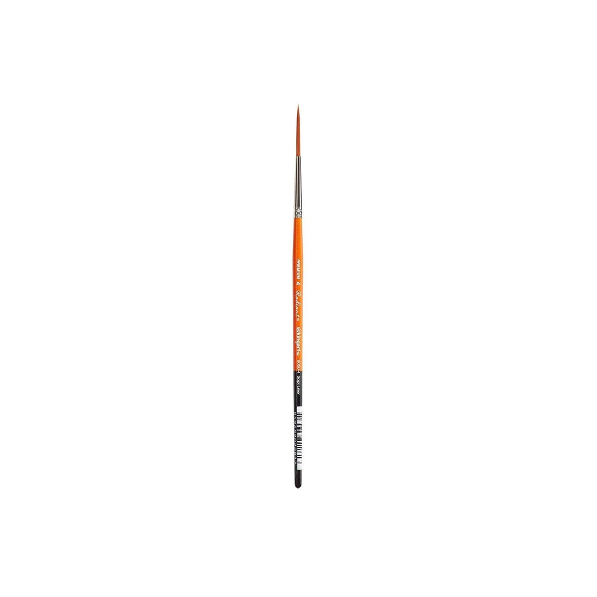 KINGART Paint Brush, 4 (Single), Black,orange