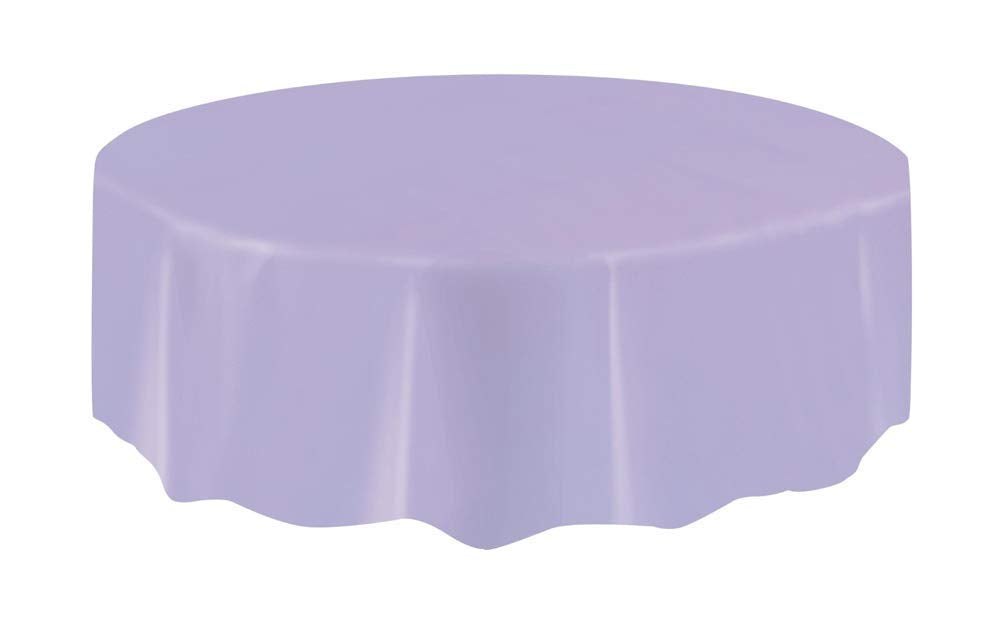 Unique Party Tablecloth, 7.5" (Round), Lavender 1 Pc