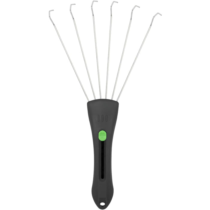 Zenport 15307A Garden Adjustable Hand Rake, Expands from 2.75 to 6.75-inches, Green