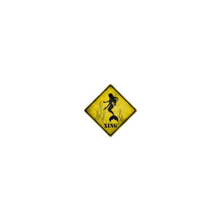 SMART BLONDE Decorative Signage, 16.5"X16.5", yellow/black