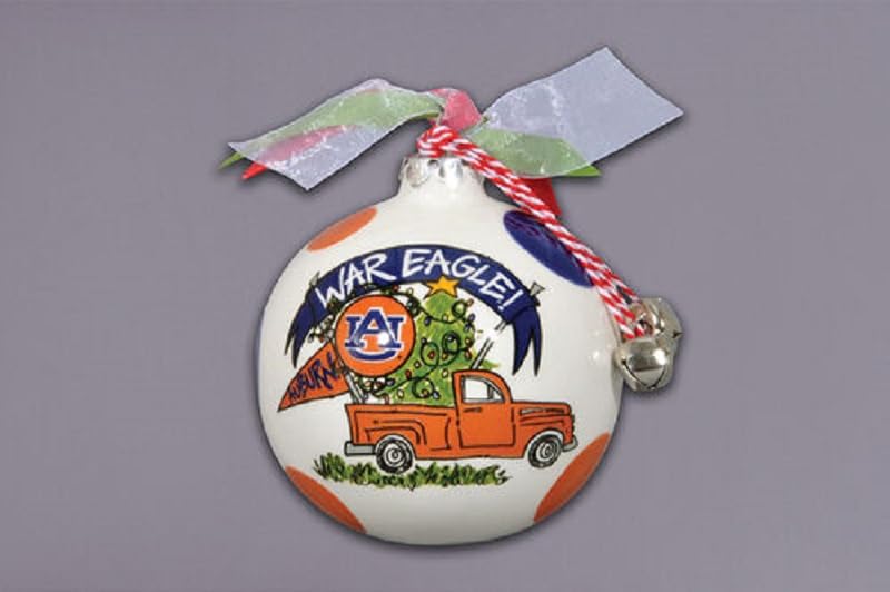 Magnolia Lane Hanging Ornament, 3.5-inch, Auburn