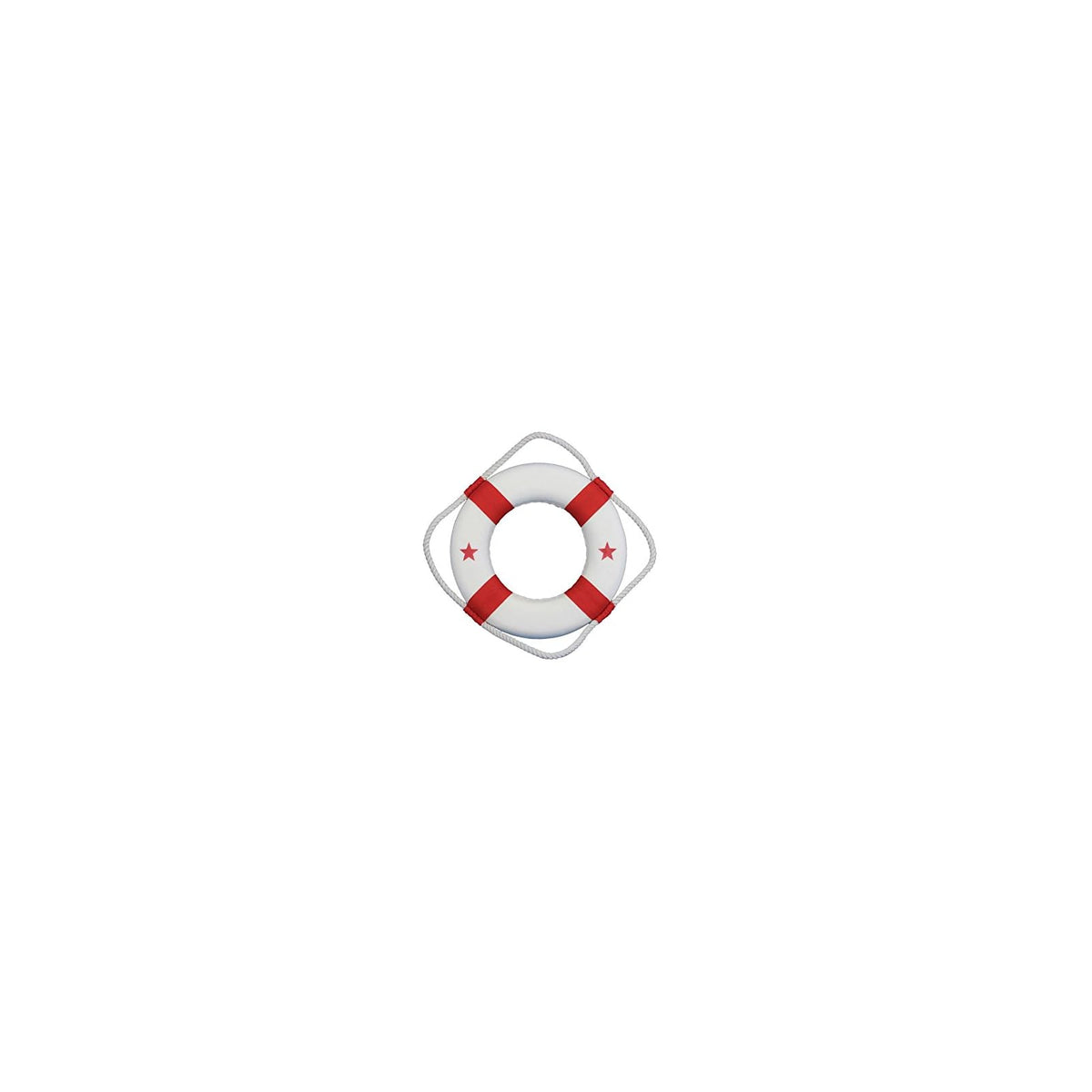 Hampton Nautical Water Flotation Device, 10", White,Red