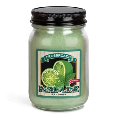 Crossroads Basil and Lime Jar Candle