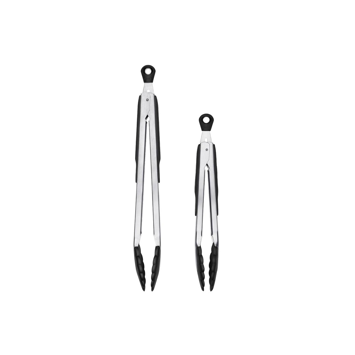 OXO Tong Utensil, 9 and 12 Inch Tong Bundle, Silver