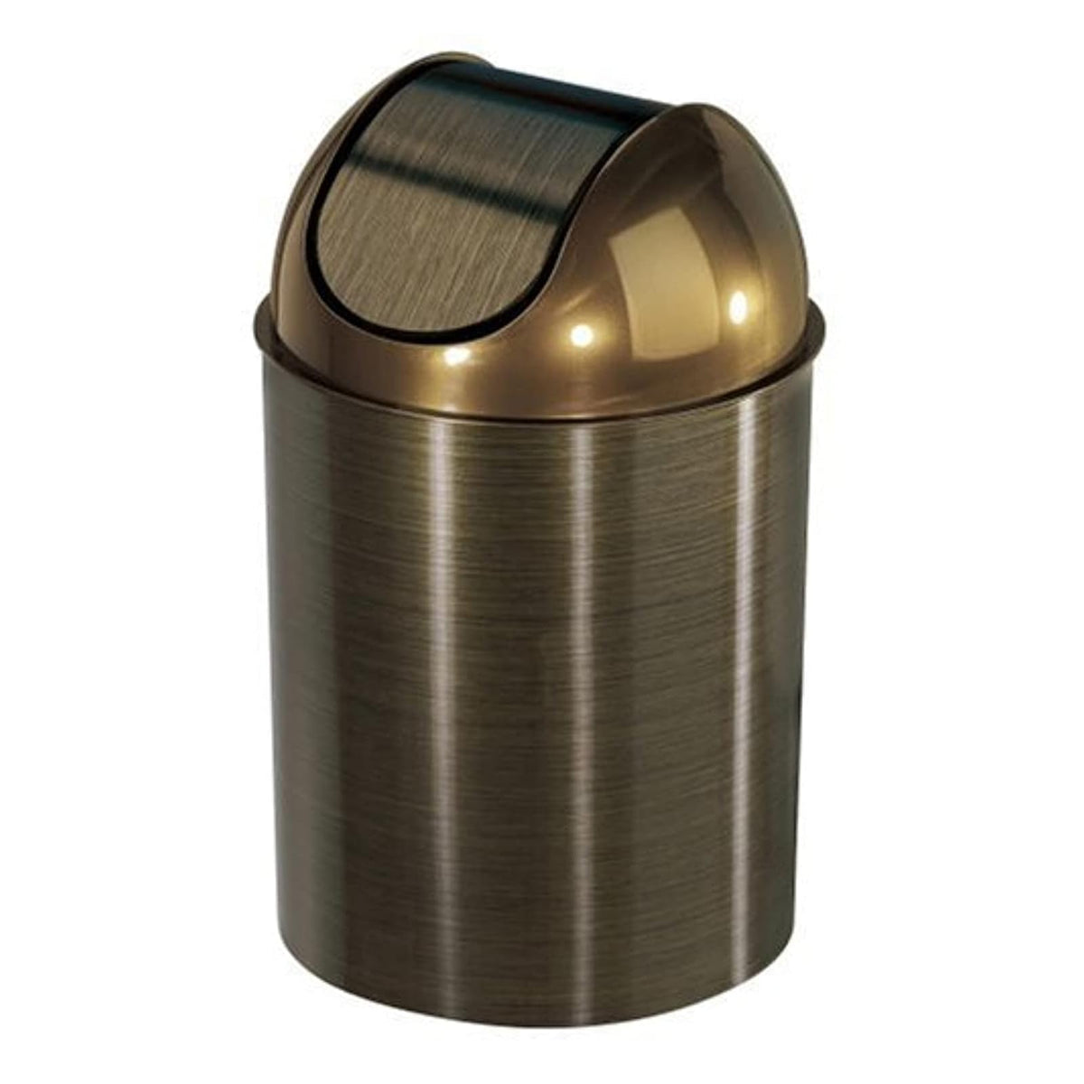 Umbra Trash Can, Less than 5 Gallons, Bronze