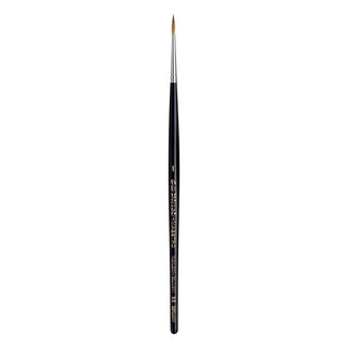 da Vinci Paint Brush, Size 1, Black/Silver/Brown