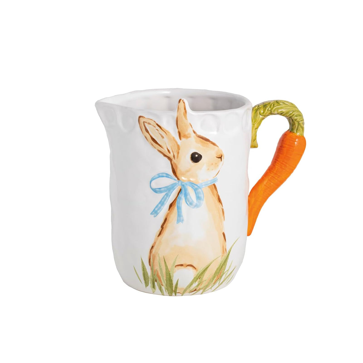 Mud Pie Pitcher, 60 Ounces, White