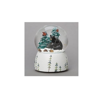 Roman Snow Globe, Black, Classic