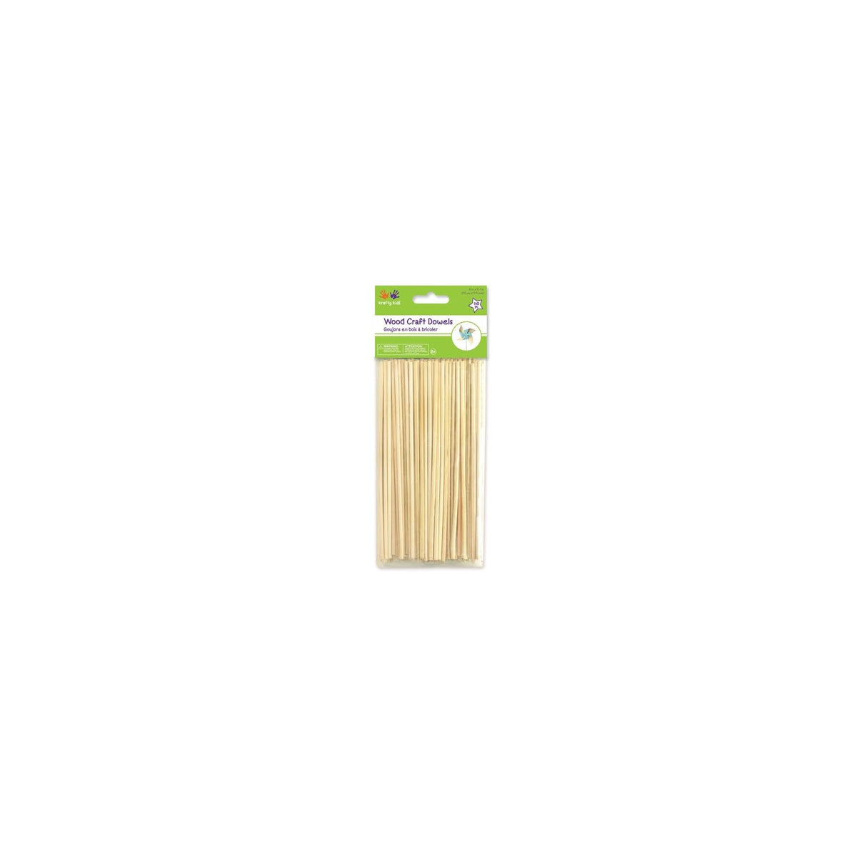 Krafty Kids Craft Wood, 6in by 2.5mm, Natural