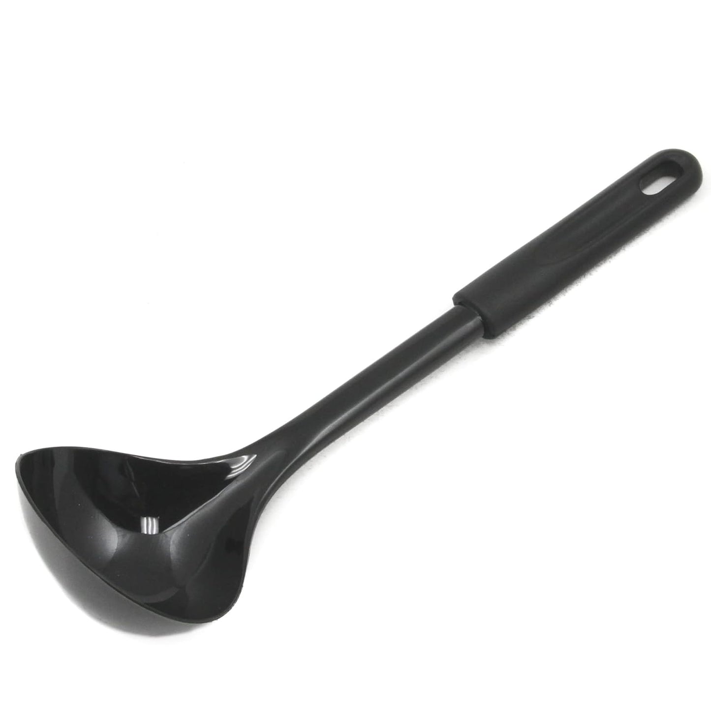 Chef Craft Basic Nylon Cooking/Serving Ladle, 12", Black