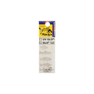 Mack's Lure Fishing Hook, 6MM, 6MM - Silver - Light Blue