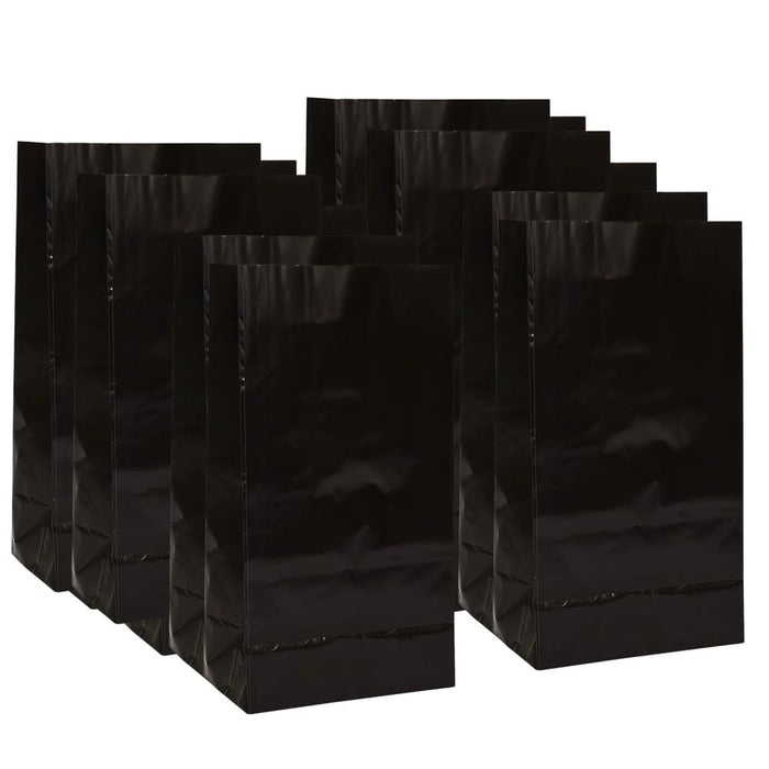 Unique Industries Black Paper Party Favor Bags, 12ct
