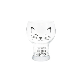 Pavilion Gift Company Drinking Cup, 15 Ounces, Clear & Black