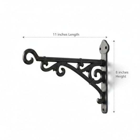 Comfy Hour Cast Iron Wall Mount Bracket - Primitive, Brown
