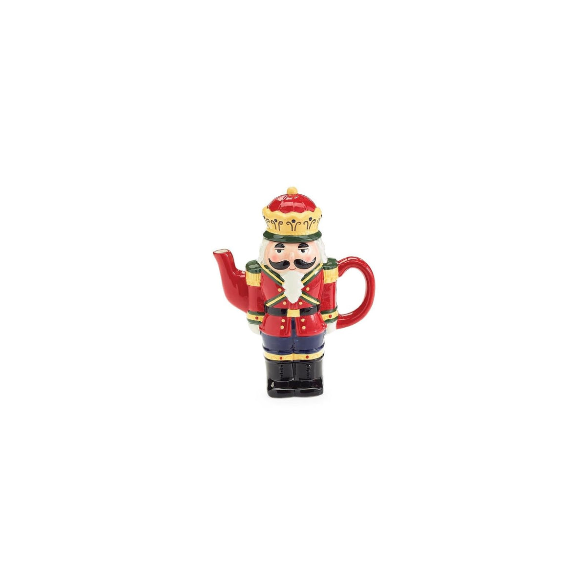 burton+BURTON Teapot, 8.25"H X 6.75"W X 3"D / 1.75"Opening, Multicolor