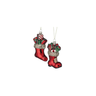 Regency International Hanging Ornament, Red Green Gold