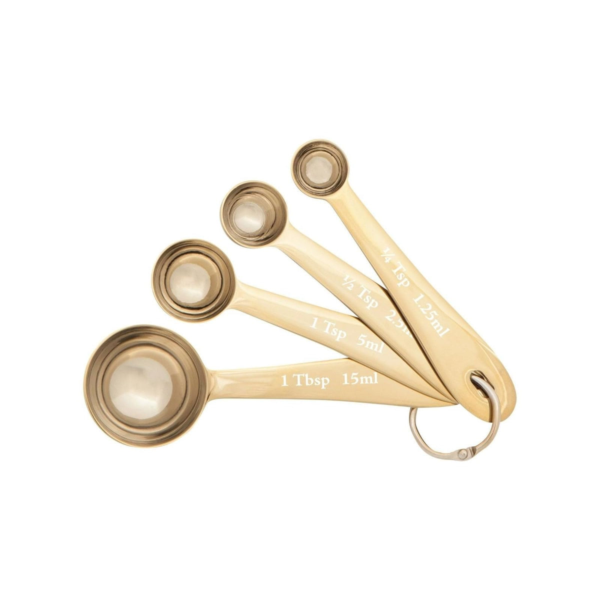 Now Designs Measuring Cup, 1/4 tsp, 1/2 tsp, 1 tsp, 1 tbsp, Gold