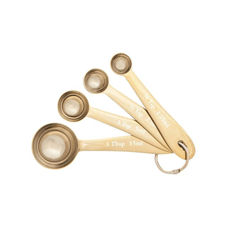 Now Designs Measuring Cup, 1/4 tsp, 1/2 tsp, 1 tsp, 1 tbsp, Gold