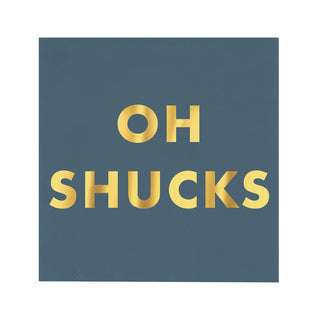 Santa Barbara Design Studio Disposable Napkin, 5" x 5", Oh Shucks