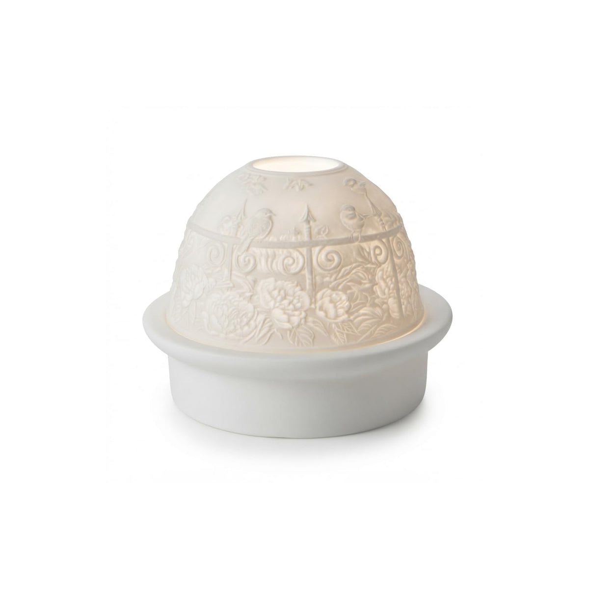 Luumii Light Domes Candle Holder, 4.75 inches, Porcelain