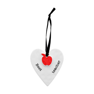 Pavilion Gift Company Hanging Ornament, 3", White, Red, Black